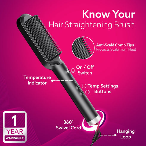 Hair Straightening Brush HSB2107